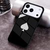 Ace of spades Poker Card Phone Case For iPhone 17 16 15 14 13 12 11 Pro Max Plus 17Air Soft Silicone Cover