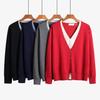 Women's Casual V Neck Knit Cardigan Sweaters Lightweight Spring Fall Basic Outfits Long Sleeve Button Up Sweater Cardigans Soft Work Tops for Women