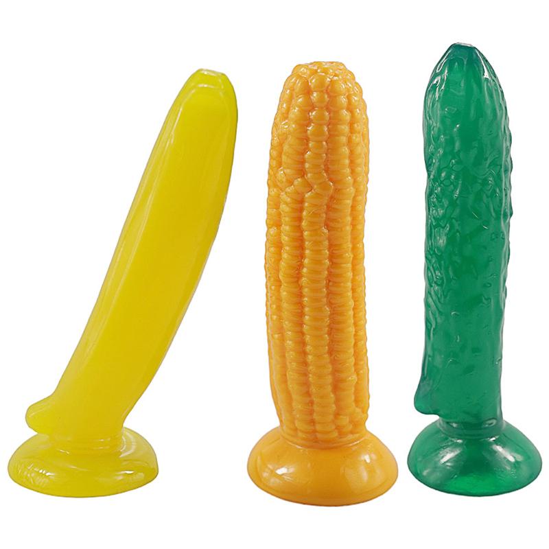 Soft And Realistic, Fruit Shape Unisex TPR Penis Dildo, No Need To Recharge, Human Safe Material, Adult Sex Toys