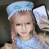 Ruffle Sailor Hat Dome Navy Cap Retro JK Bow Beret  Travel