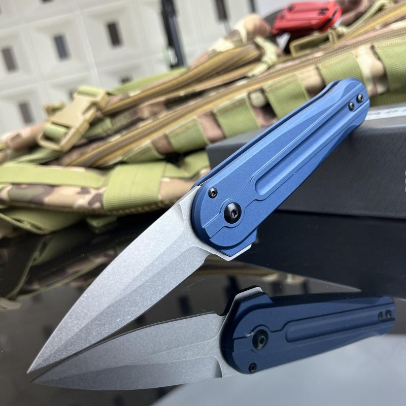 BM 491 Pocket Folding Knife D2 Blade Aluminum Handle Fruits Kitchen Cutting Sharp Durable Convenient Household Easy To Use Tool