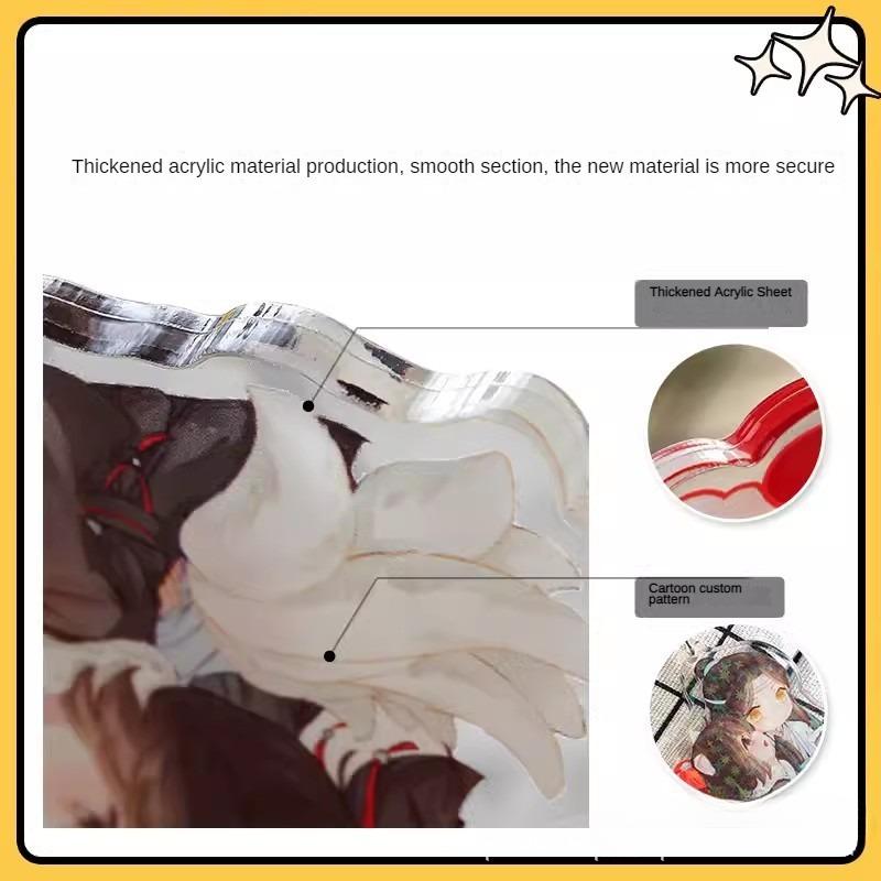 Acrylic 2D HD Flat Car Pendant Accessories Home Decorations Backpack Pendant Christmas Keychain Pendant