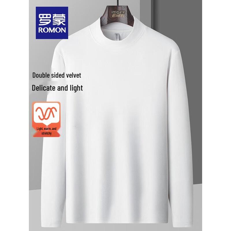 Romon Men's Thermal Knit Crew Neck Sweater