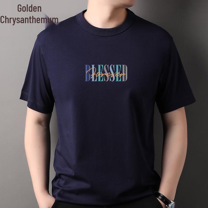 

Мужская летняя повседневная футболка Jinjuan из смесовой хлопковой ткани 3XL