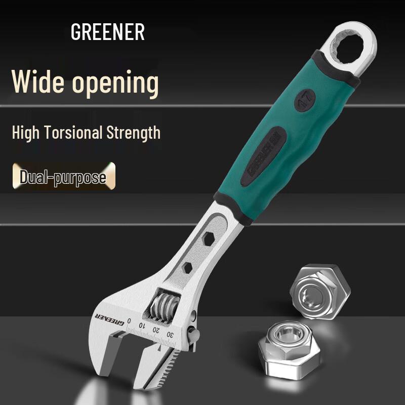Greener 10-inch Dual-Purpose Adjustable Wrench