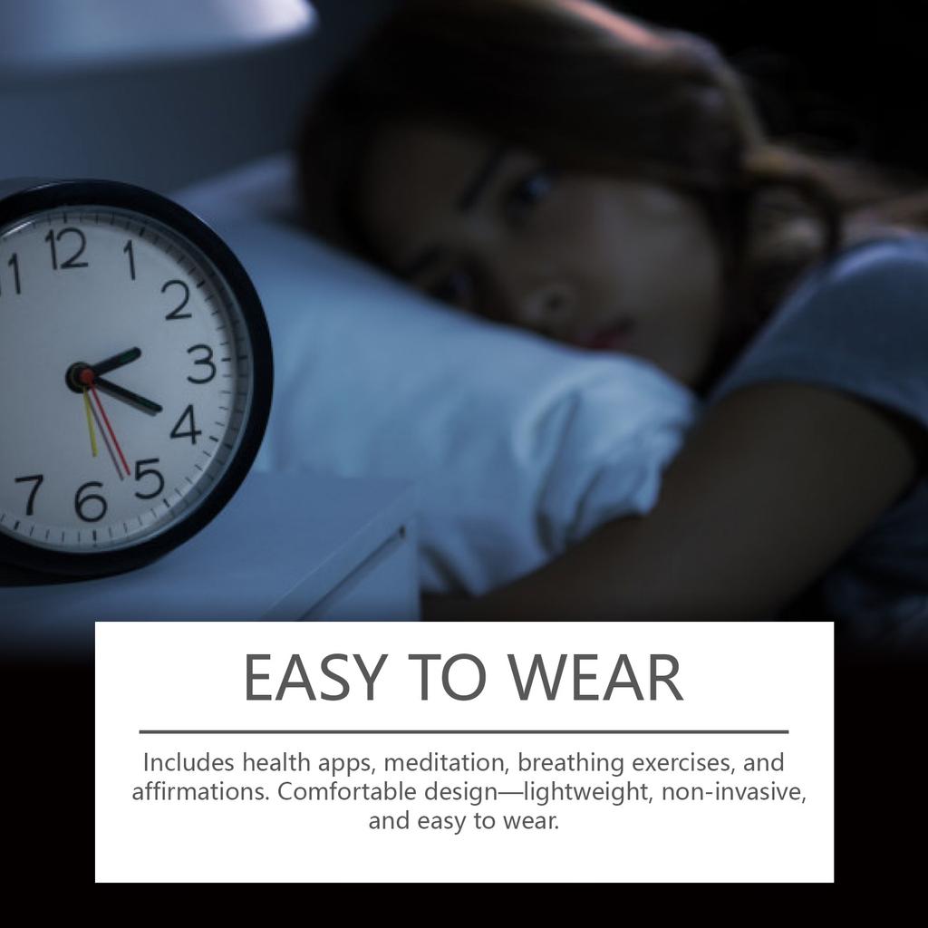 Convenient Sleep Monitor With Automatic Sound Effects And Light Intensity, Suitable For Use Anytime During Business Trips Or Travels