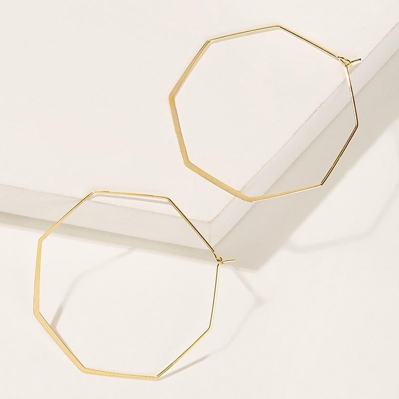 IF ME Trendy Geometirc Gold Round Hoop Earrings Set For Women Big Leopard Resin Hoop Earrings Accessories Jewelry Party