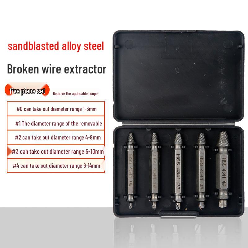Universal Screw and Wire Extractor: Tapered Tap for Stripped, Rusted, or Broken Threads