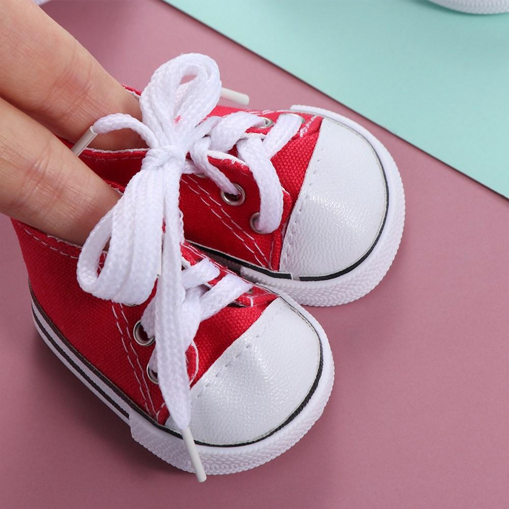 Kawaii Doll Shoes Mini Doll Sneakers Doll Canvas Shoes Plush Doll Shoes