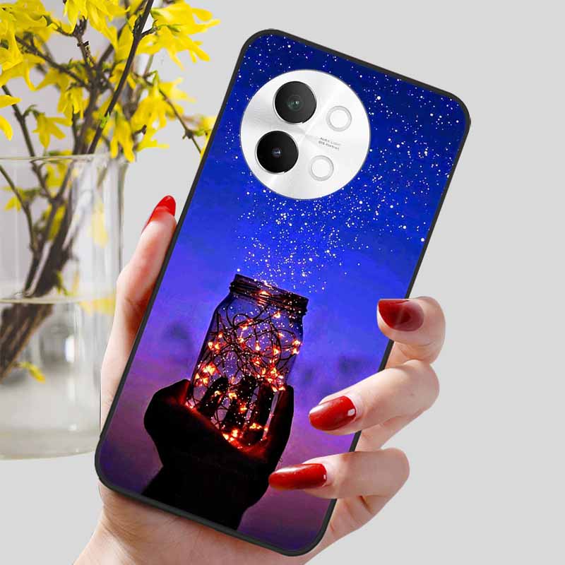 For Vivo V40 Lite 5G Case Fashion Soft Silicone Lovely Phone Cover for Vivo V 40 Lite V40Lite 5G Protect Back Cover TPU Coques
