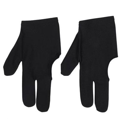 Guante de taco de billar inglés Unisex, Protector de mano izquierda con tres dedos, 2 uds.