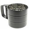 FLOUR SIEVE POWDERED SUGAR SIEVE STEEL BLACK