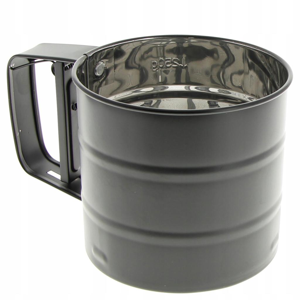 FLOUR SIEVE POWDERED SUGAR SIEVE STEEL BLACK