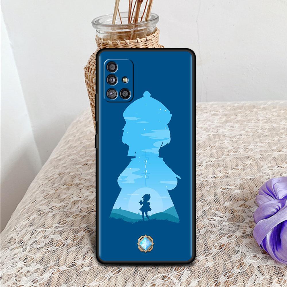 Genshin Impact Anime Funda Pro Samsung A51 A71 A12 A21s Pouzdro pro Galaxy A31 A32 A52 A02s A11 A72 A41 Matný měkký kryt telefonu
