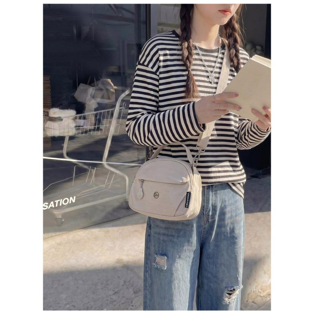 Xeie Thuk Shoulder Crossbody Handbag Women Nylon Multi Compartment Daily Commute