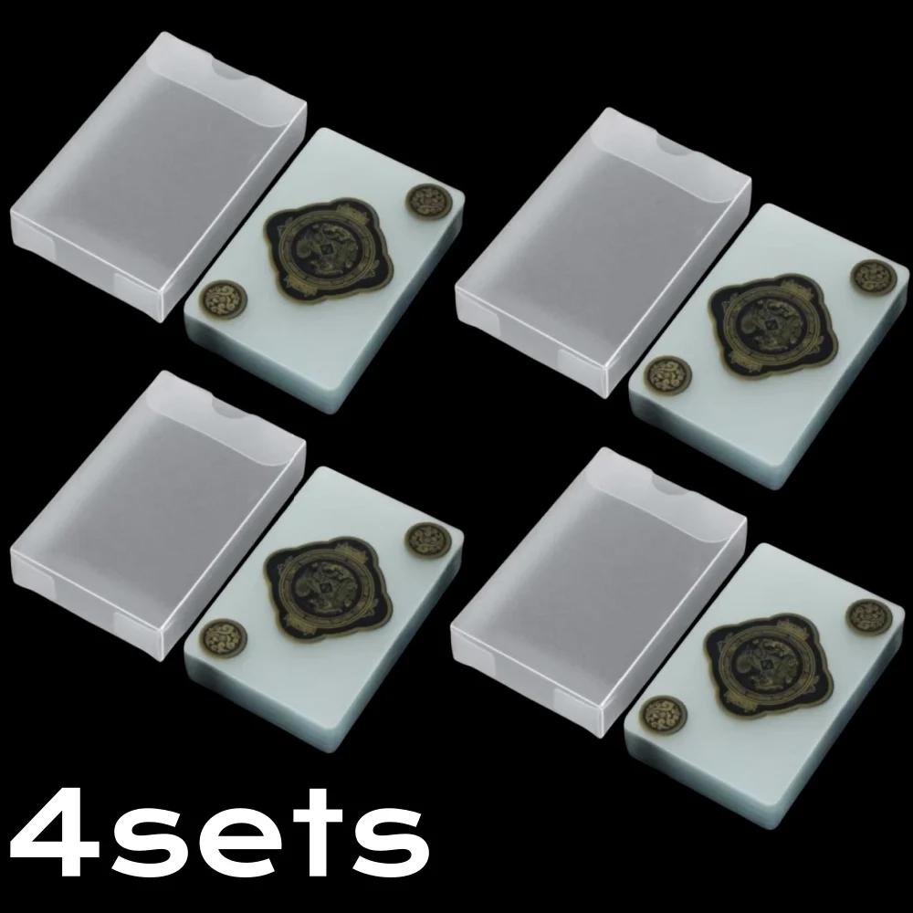 Waterproof Transparent PVC Playing Cards Set for Poker and Card Games with Durable Box Ideal for Blackjack and Euchre