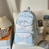 Schoolbag spring new cute schoolbag high value junior high school girls girl heart polka dot bow versatile backpack