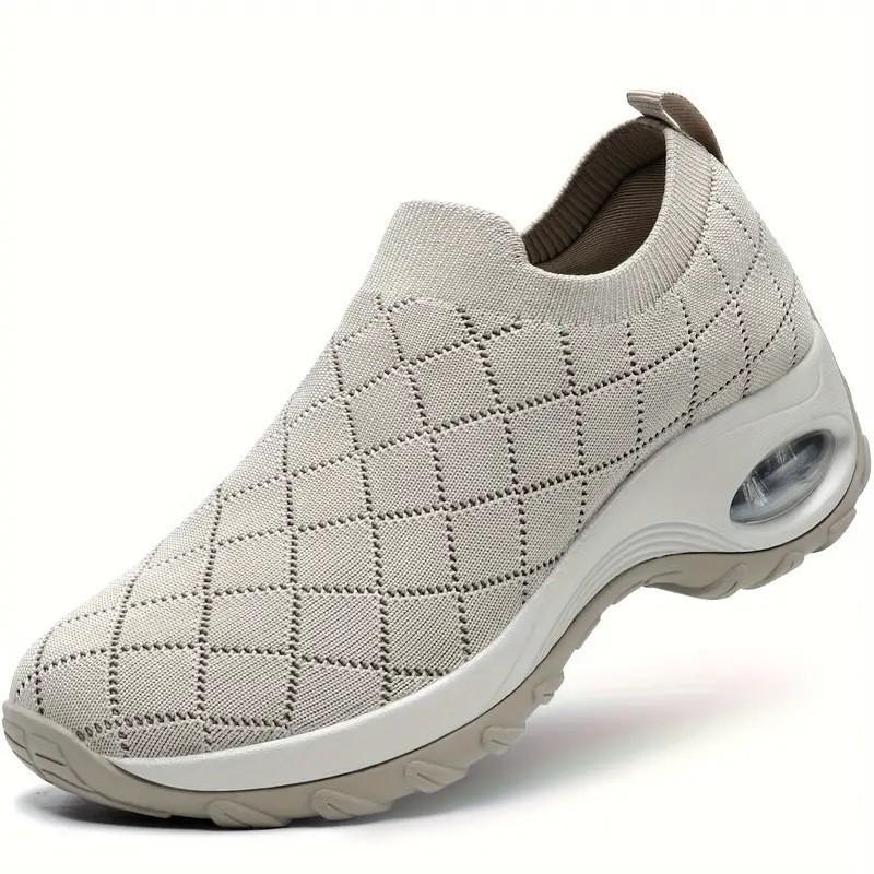 Women's shoes spring and summer large size fly-woven socks casual shoes breathable simple air cushion sports shoes