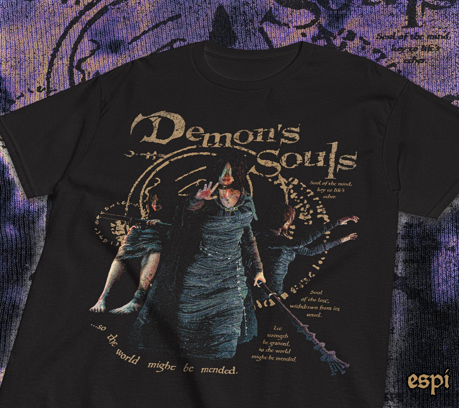 Demon s Souls T shirt  Maiden in Black  | PS3 Fromsoftware Gamer Tee S
