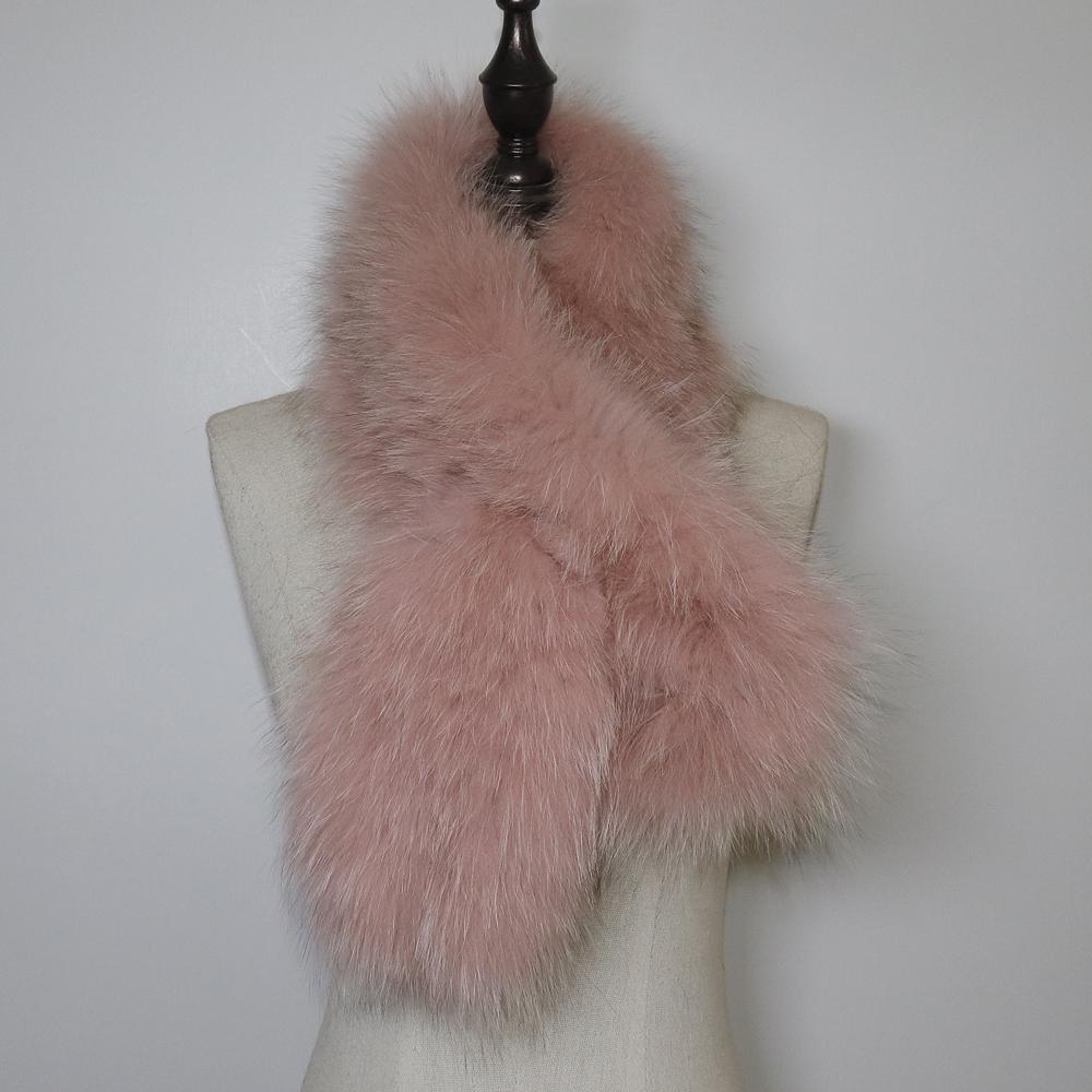 Hot Sale Natural Fox Fur Scarf Winter Women Knitted Real Fox Fur Scarves Outdoor Warm Lady Quality Genuine Fox Fur Muffler