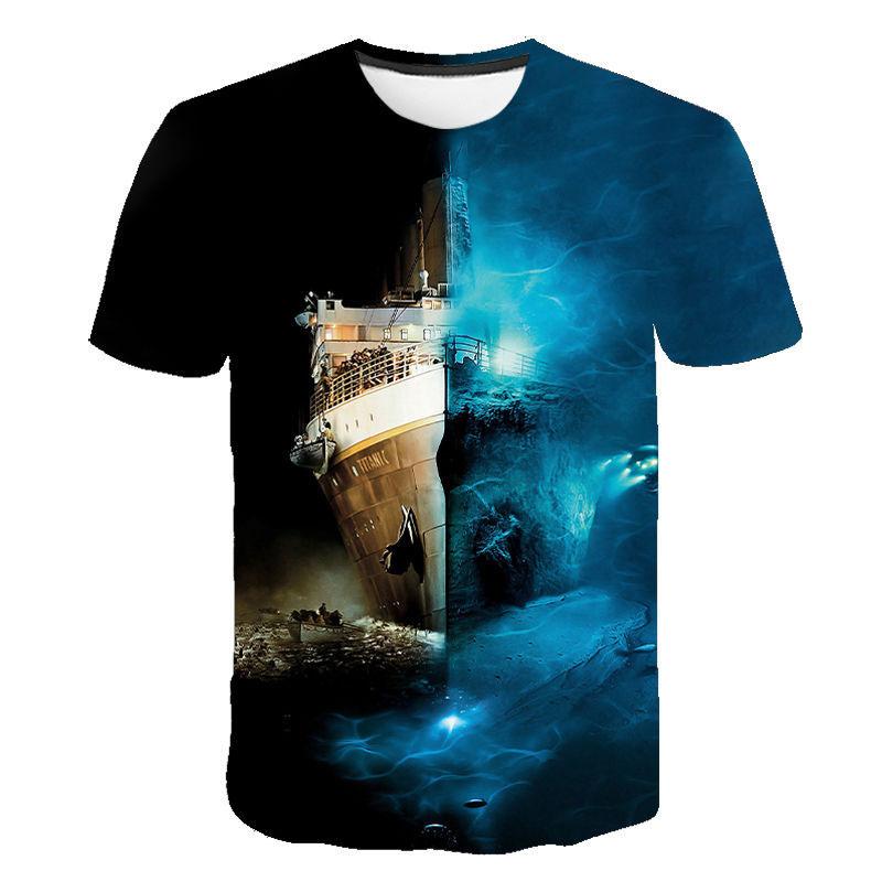 Titanic Movie 3D Printed T-Shirts Men Women Casual Fashion Streetwear Oversized Short Sleeve T Shirt Male Tees Tops Man Clothing