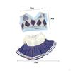 2 Pieces 20cm Doll Clothes Set JK Dress Outifit Adorable Cute Suit for Pendant