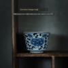 Jingdezhen Blue and White Porcelain Tea Cup Porcelain KungFu Teacup Fragrance-Smelling Cup Single Bowl Master Cup Bowls