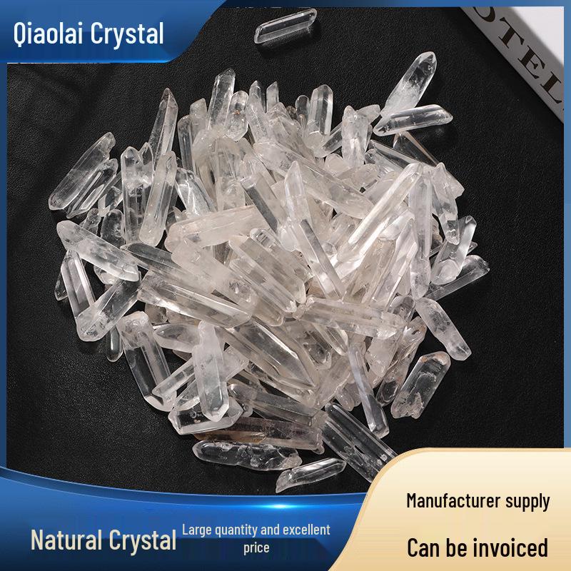 Qiaolai Natural White Crystal Pillar Incense Diffuser & Fish Tank Ornament 3-5cm 1000g естественный