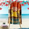 Custom Name Pumuckl Print Beach Towel, Large Soft Quick Dry Towel for Beach Camping Swimming