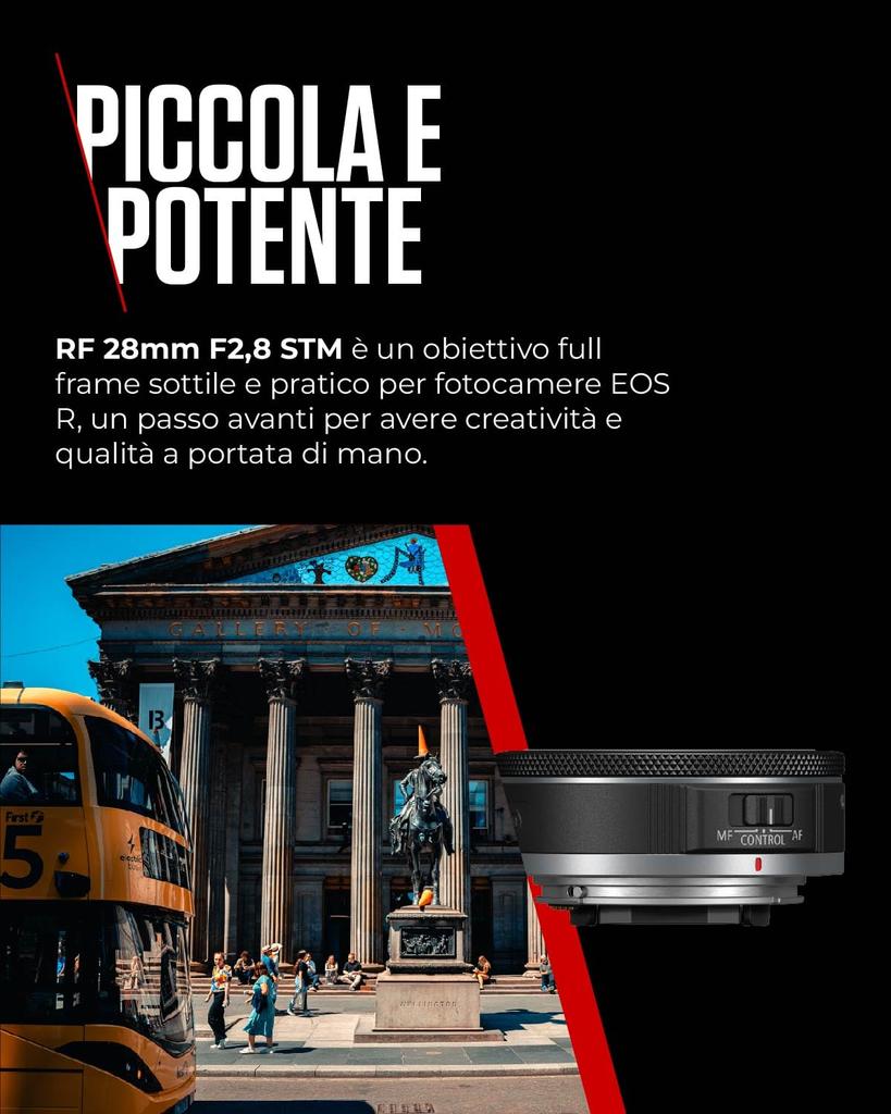 Canon RF28mm STM Prime Pancake Lens F2.8