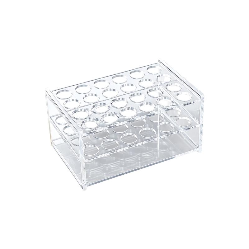Test Tube Rack for Centrifuge Tube, Clear Test Tube Holder Centrifuge Tube Holder Labortory Display Stand for Test Tube