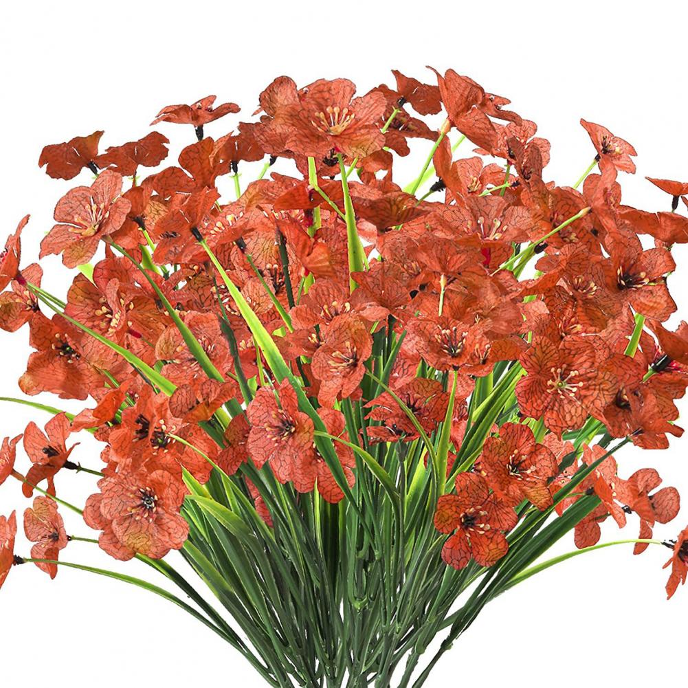 Lebendige Künstliche Pflanzen UV-beständige Künstliche Blumen Realistische Nicht verblassende Kunstpflanzen für Haus Fensterkasten Veranda Dekoration