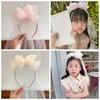Flowing Bow Veil Hair Hoop Polyester Bridal Tulle Fashion Girls Head Gauze  Party Cosplay