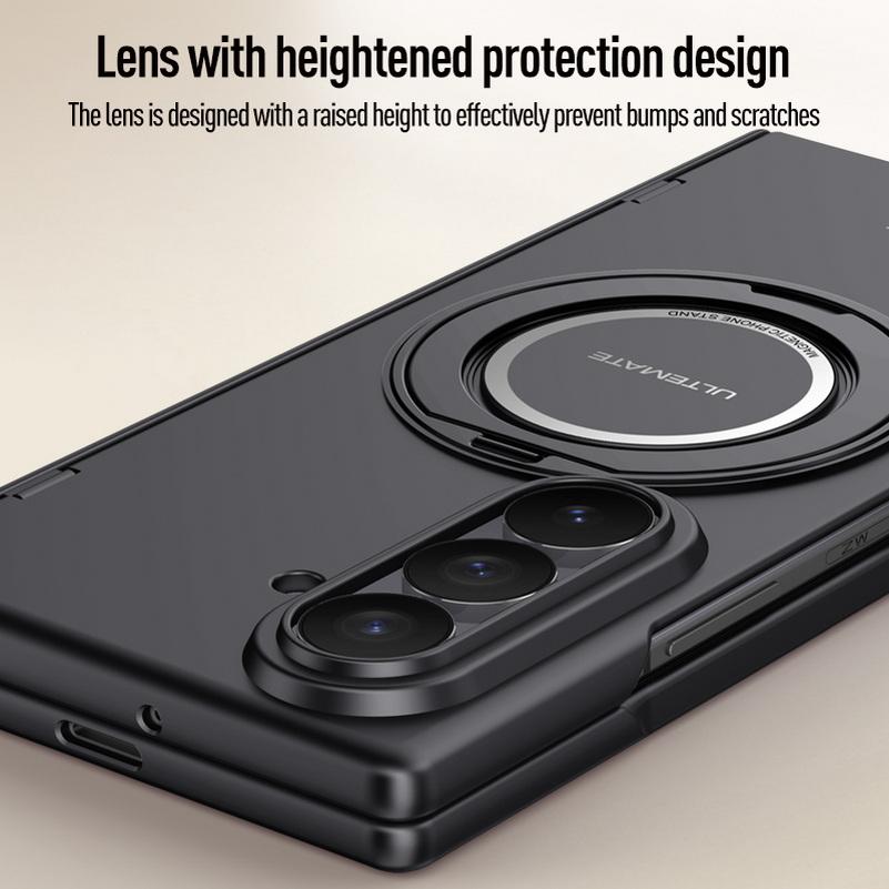 Magnetic Rebound Handheld Rotating Stand Phone Case for Samsung Z Fold 8 Ultra Galaxy Z Fold8 Glass Screen Hinge Protect Cover