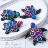 3D Sea Turtle Keychain Silicone Mold DIY Ocean Theme Animal Ornaments Tortoise Turtle Craft Making UV Epoxy Resin Jewelry Molds