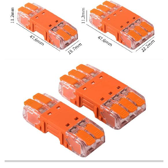 JINH 20Pcs CMK 64 Quick Connectors Fast for Flexible Connectivity Wires Compact Plug Mini Male Female Terminals Universal Blocks