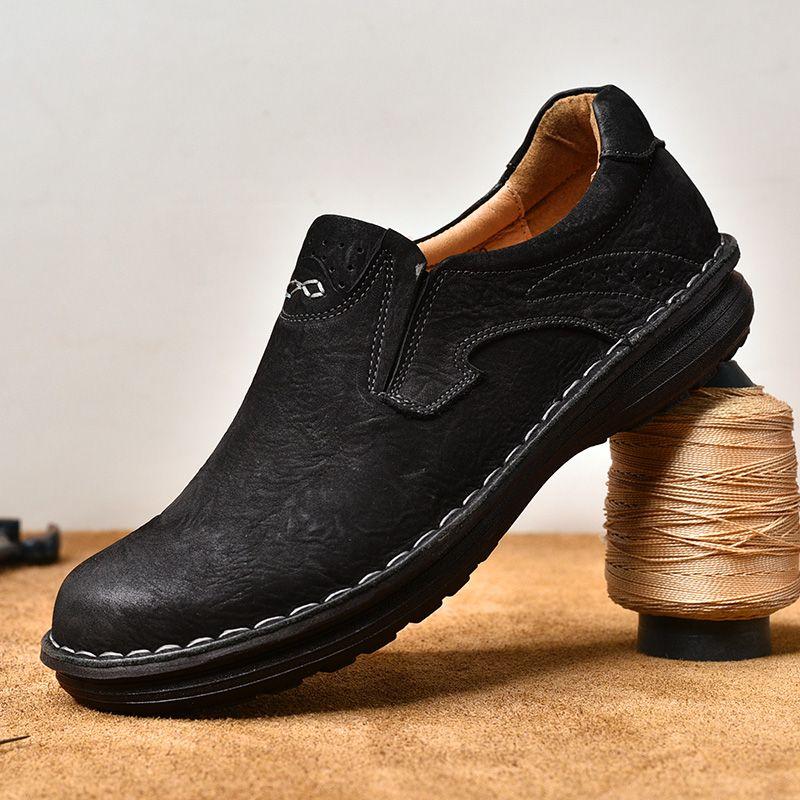 Skórzana ręcznie robiona męska odzież robocza z dużymi palcami