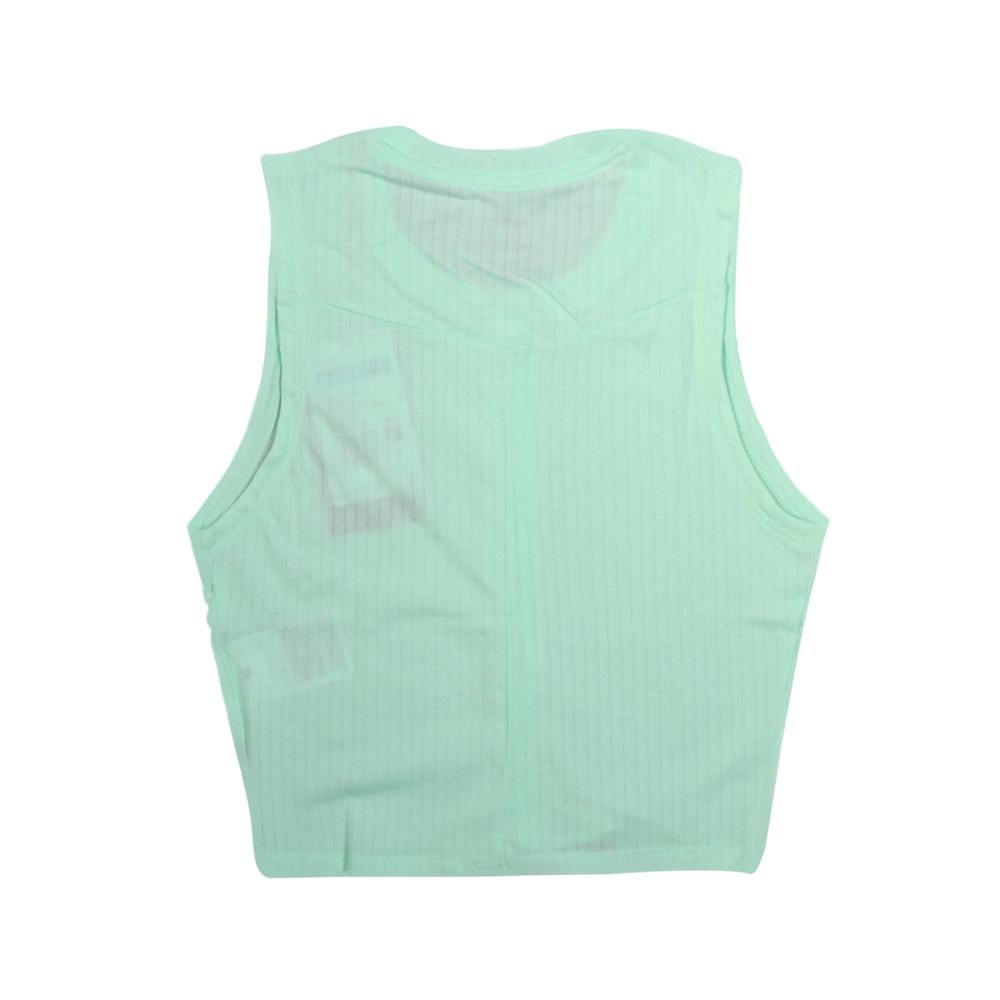 Nike Solid Color Casual Round Neck Slim Fit Vest Women tops Green DM7018-379