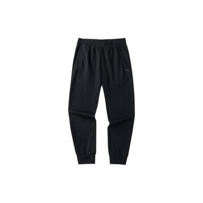 Solid Color Cuffed Casual Sports Pants Men Bottoms Black 152317307-1