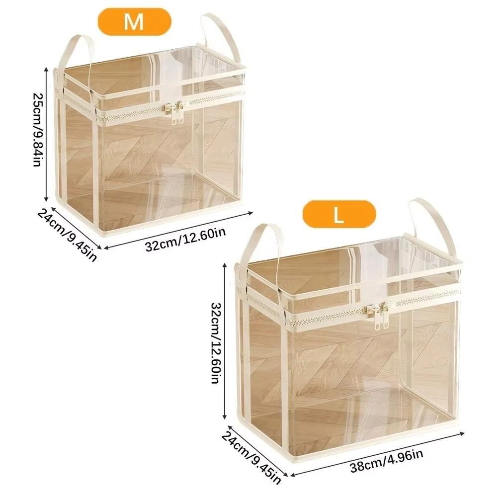 Transparent Doll Storage Bag With Zipper Plush Toy Storage Bag Durable Clear Storage Case