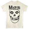The Misfits Band T Shirt SKULL INVERTED Mens Punk Rock Music Official Natural Unisex T-Shirt