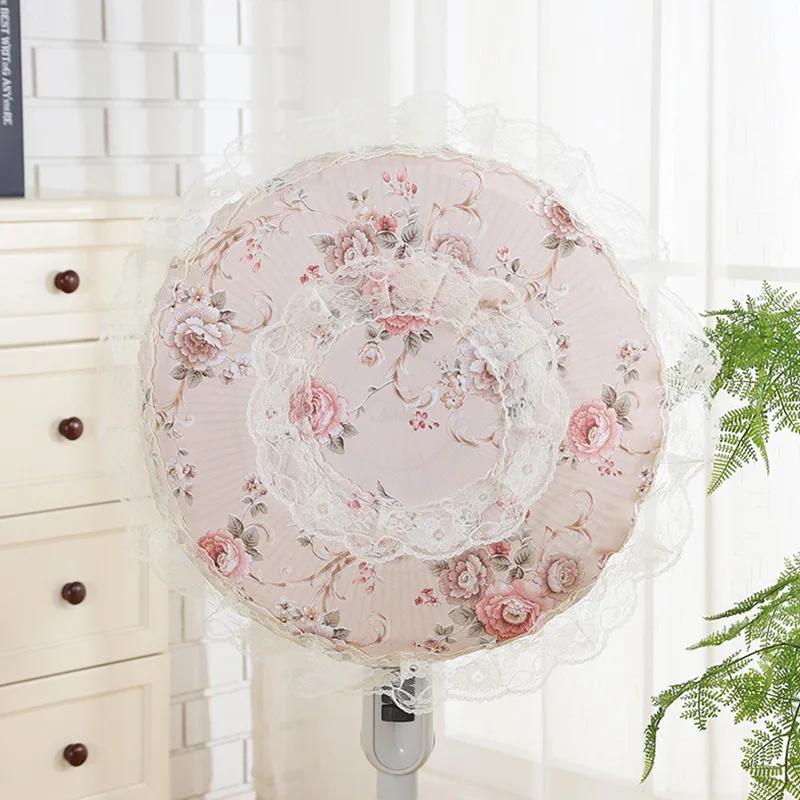 Electric Fan Lace Cover Fan Safety Protective Covers Dustproof Floor-Standing/Desktop Fans Accessories Baby Kid Finger Protector