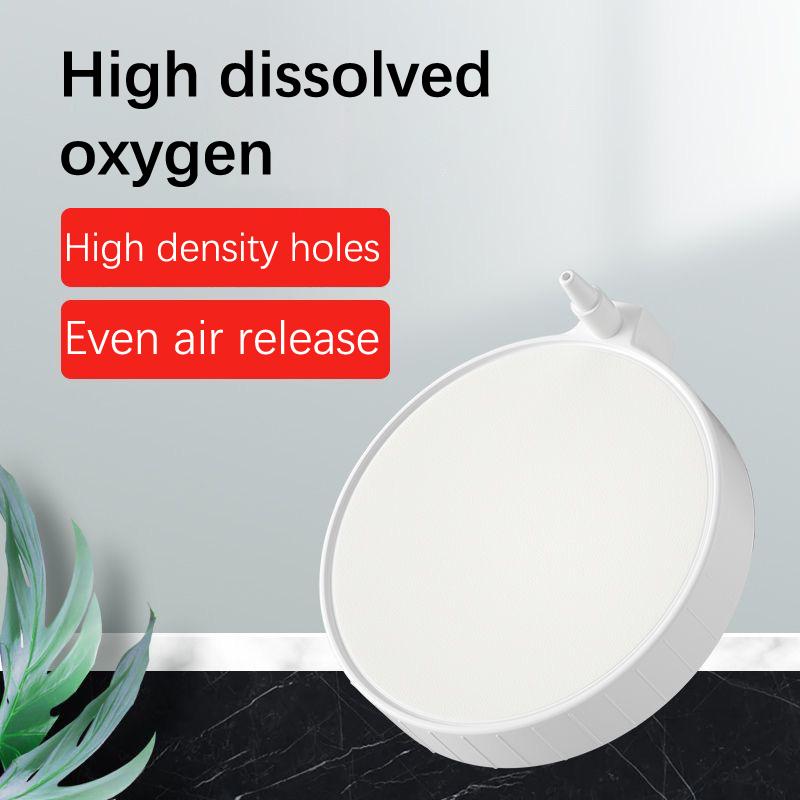 Fish Tank Aquarium Round Silent Nano Air Stone Oxygen Aerator Air Bubble Pond Pump Hydroponic Oxygen Diffuser Supply Accessories