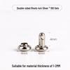 4-12mm DIY Metal Double-Sided Cap Rivet - Decorative Shoe Repair Accessory