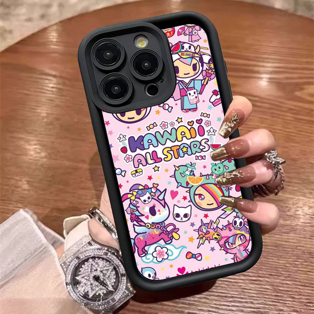 Fashion Brand T-Tokidoki Phone Case For IPhone 11 12 13 16 15 17 14 Pro Max Soft Funda Silicone Cover
