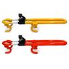 Car Steering Wheel Lock Clamp Vehicle Anti-Theft Lock Heavy Duty Secure Device Retractable Copper Core Clamp Yellow/Red
