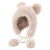 Women's Plush Bear Ear Hat: Cute, Thickened, Fox Fur, Wind & Snowproof Ear Protection