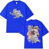 Hot Sale Anime Jojo Bizarre Adventure STEEL BALL RUN T-shirt Unisex Casual Harajuku Hip Hop Punk Cotton T-shirt Breathable and Comfortable Clothes
