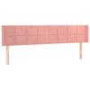 VidaXL Tête de Lit à LED Meuble de Chambre à Coucher Accessoire de Lit Double Tête de Cadre de Lit Intérieur Rose 3123307