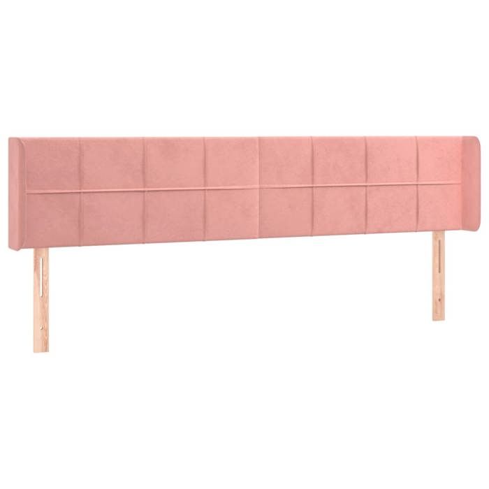 VidaXL Tête de Lit à LED Meuble de Chambre à Coucher Accessoire de Lit Double Tête de Cadre de Lit Intérieur Rose 3123307